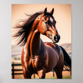 Poster cavalo americano