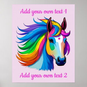 Poster Cavalo Arco-Íris Injustificável