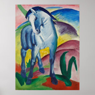 Poster Cavalo Azul de Marc