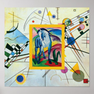 Póster Cavalo azul mim por Franz Marc