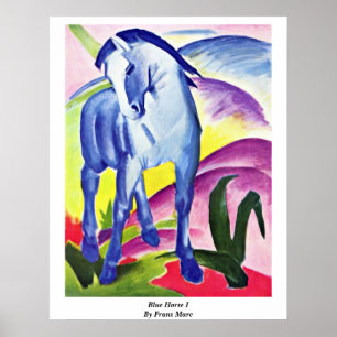 Póster Cavalo azul mim por Franz Marc
