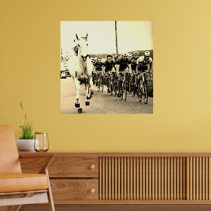 Poster Cavalo Branco 1975 Tour De France Color Redux