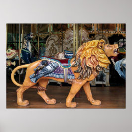 Póster Cavalo Carrossel de Leão itinerante/Animal
