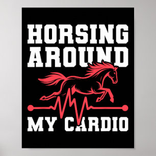 Poster Cavalo-Cavalo-Cavalo-Ridro - Horseback Ekg