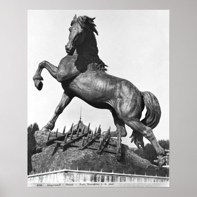 Póster Cavalo com uma cruz (Frente)