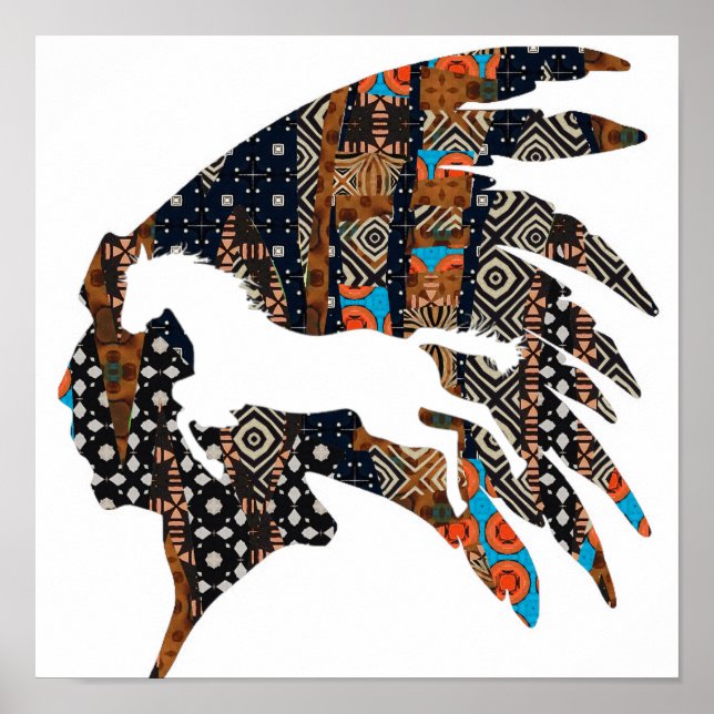 Poster Cavalo Corrente Indiano (Frente)