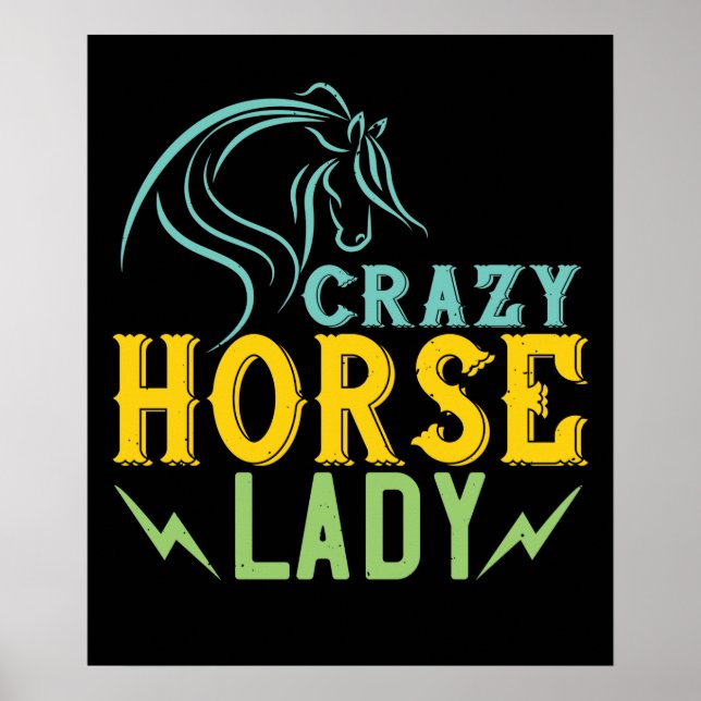 Poster Cavalo - Dama do Cavalo Louco (Frente)