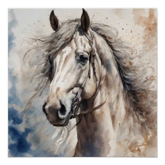 Póster Cavalo de cinza n.o 1 (Frente)