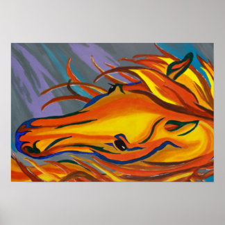 Póster Cavalo de Cor