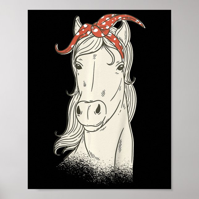 Poster Cavalo De Crianças Com Bandana - Horso Bonito Anda (Frente)