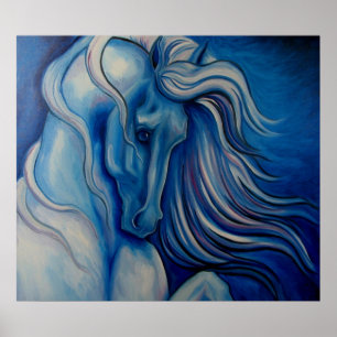 Poster Cavalo de Drama Azul
