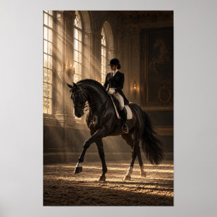 Poster Cavalo de Dressage Clássico no Grande Salão de Mon
