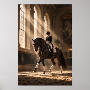Poster Cavalo de Dressage Clássico no Grande Salão de Mon