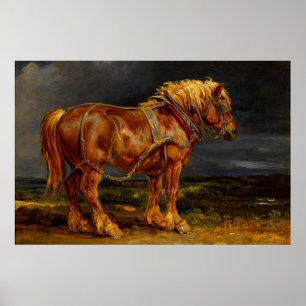 Poster Cavalo de esboço