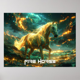 POSTER CAVALO DE FOGO - ZODÍACO CHINÊS - 