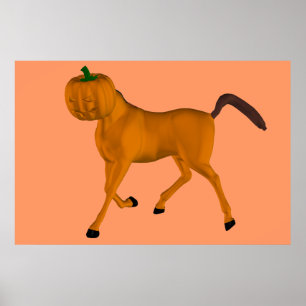 Póster Cavalo de Halloween