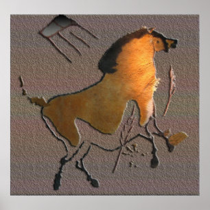 Póster Cavalo de Lascaux