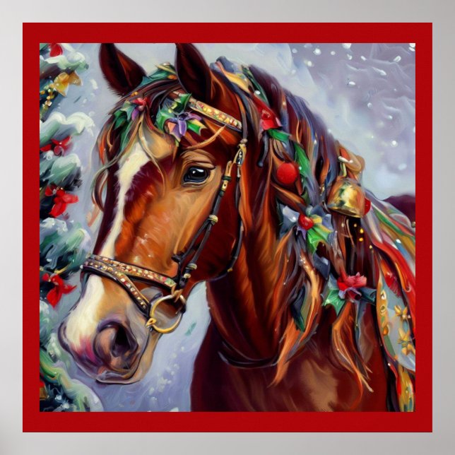Poster Cavalo de Natal 2 (Frente)