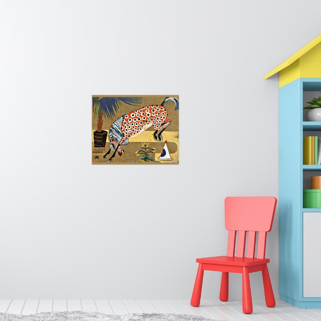 Poster Cavalo de Palhaço, pintura de arte, (Berçário 1)