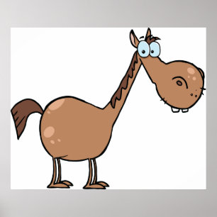 Poster Cavalo Derpy Engraçado Cavalo Estúpido Garanhão Ma