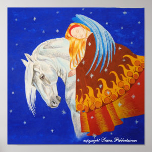 Poster Cavalo e anjo