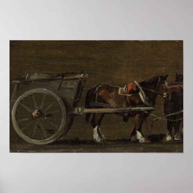 Poster Cavalo e carrinho - John Constable (Frente)