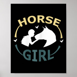Poster Cavalo Eu Sou Uma Garota Cavala Sobrevivendo Mulhe