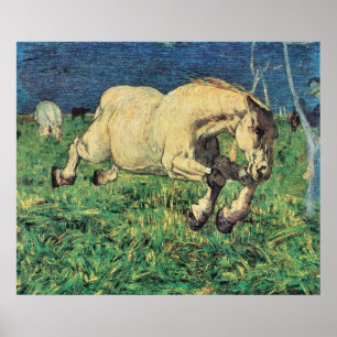 Póster Cavalo Galopando por Giovanni Segantini, Arte Anti