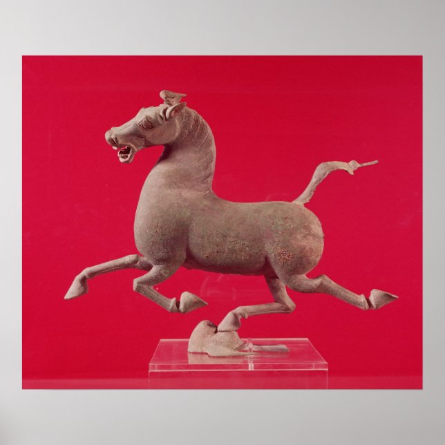 Póster Cavalo galopante com um Hoof Resting em um (Frente)