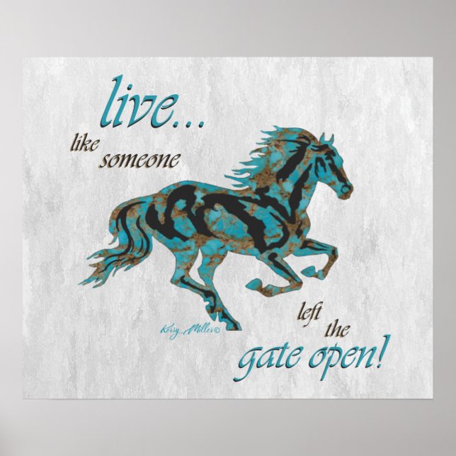 Poster Cavalo Inspirador (Frente)