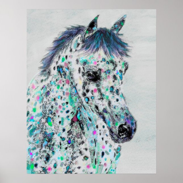 Póster cavalo leopardo appaloosa (Frente)