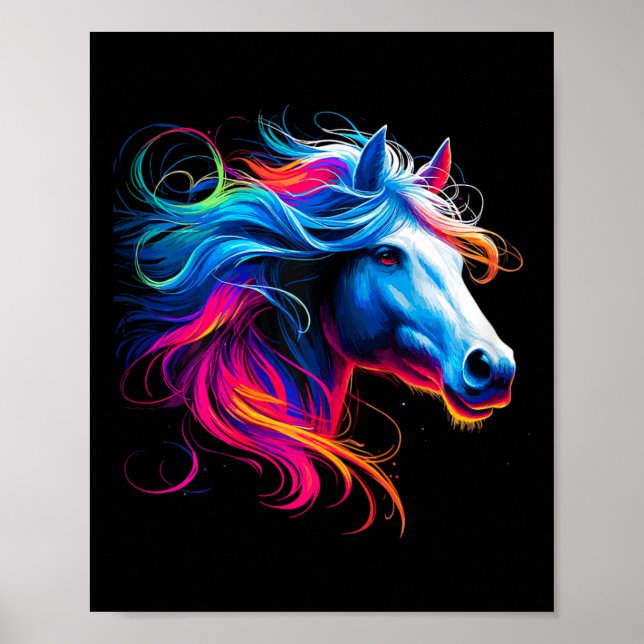 Poster Cavalo Moço de Cavalo Andando (Frente)
