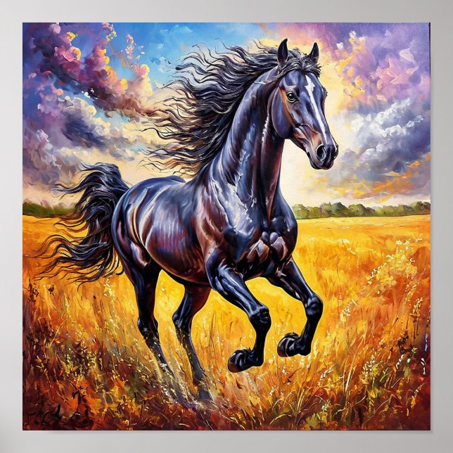 Poster Cavalo Negro (Frente)