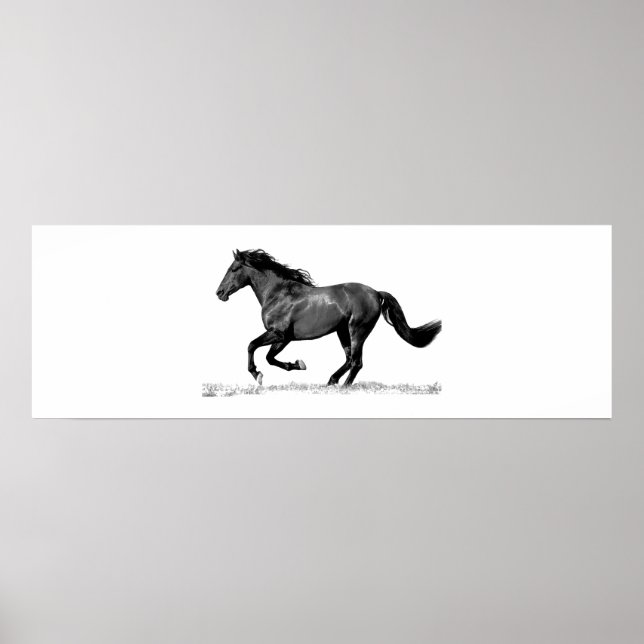 Poster Cavalo Negro em Execução (Frente)