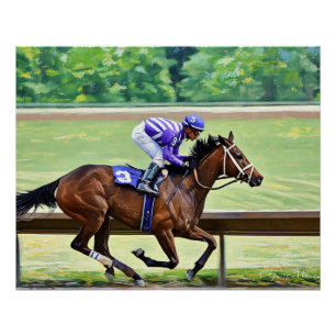 Póster Cavalo - Observer - vencedor em Finger Lakes 28/6