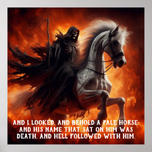Poster Cavalo pálido e cavaleiro
