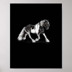 Poster Cavalo Pintado Andando Equestre