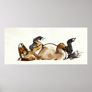 Póster Cavalo Rolante