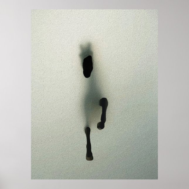 Poster Cavalo Rompendo a Névoa - Arte Abstrata (Frente)