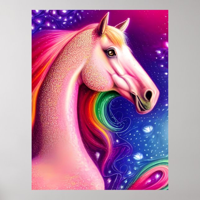 Poster Cavalo Rosa (Frente)