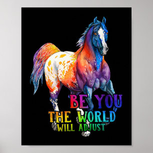 Poster Cavalo Seja Você O Mundo Irá Ajustar