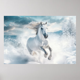 Poster Cavalo Selvagem Selvagem Selvagem Parede Colorida