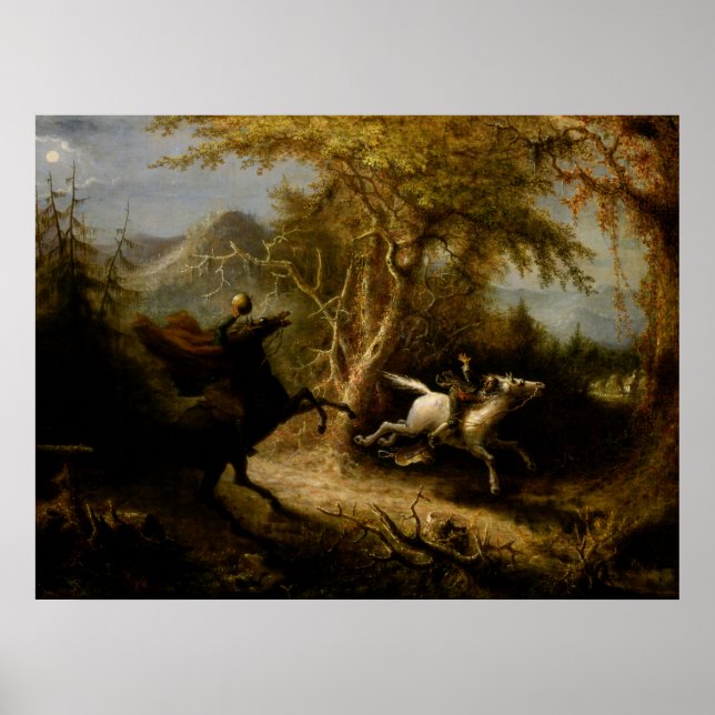 Poster Cavalo Sem Cabeça, Sleepy Hollow e Ichabod Crane (Frente)