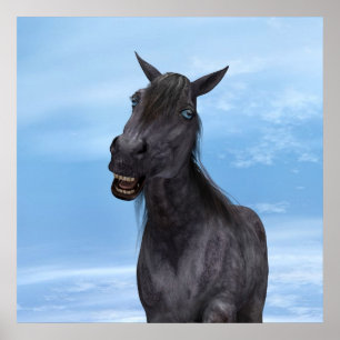 Póster Cavalo Sorridente