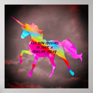 Poster Cavalo Unicórnio Sonho