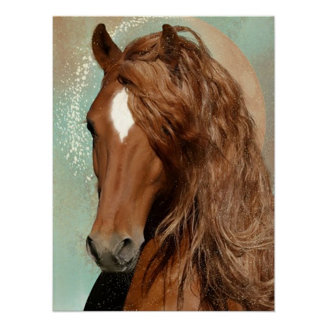 Póster Cavalo Vermelho - Poster (Frente)