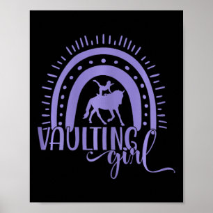 Poster Cavalo Vultando Rapariga Arco-Íris Cavalo Ridin