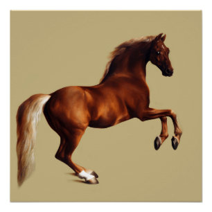 Póster Cavalo Whistlejacket por George Stubbs