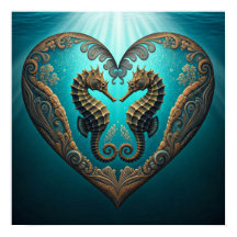 Cavalos com Forma de Coração