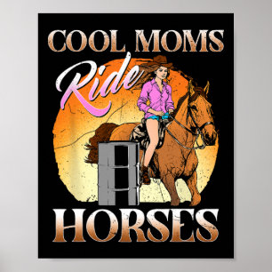 Poster Cavalos de Corrida de Mães legal I Ventilador Eque
